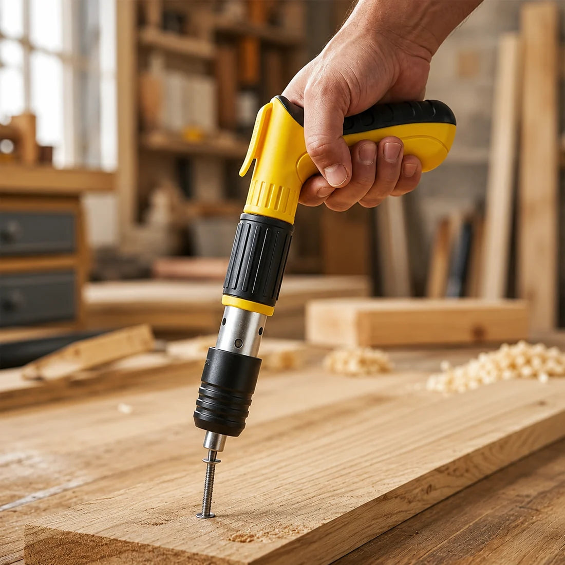 Manual Wall Fastening Nail Gun Tool For Wood Concrete With Nails (1 Set)